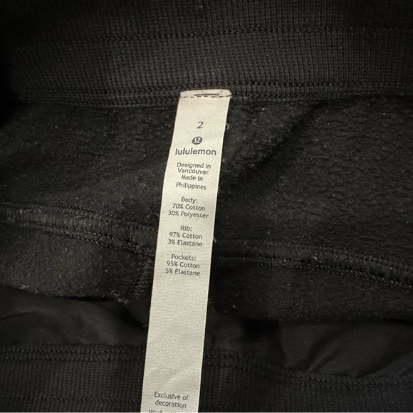 Lululemon High Rise Scuba Jogger Black US 2 - Picture 8 of 9